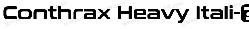 Conthrax Heavy Itali字体转换